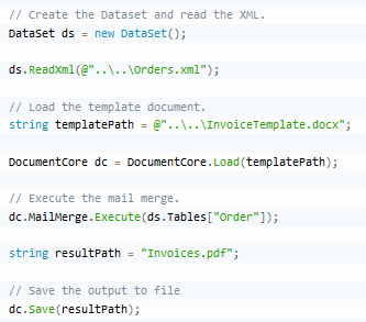 sample code