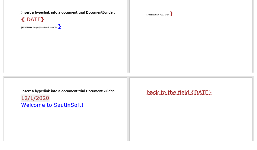 inserting a Hyperlink