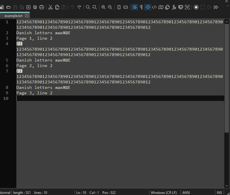 Encoding input