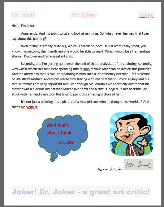 Result Document