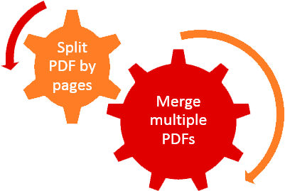 Split and merge PDF