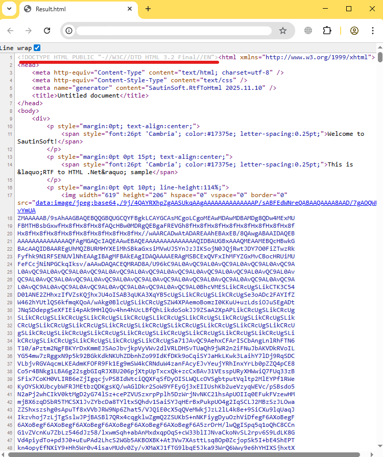 set version output